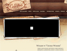 Tablet Screenshot of cichawoda.pl